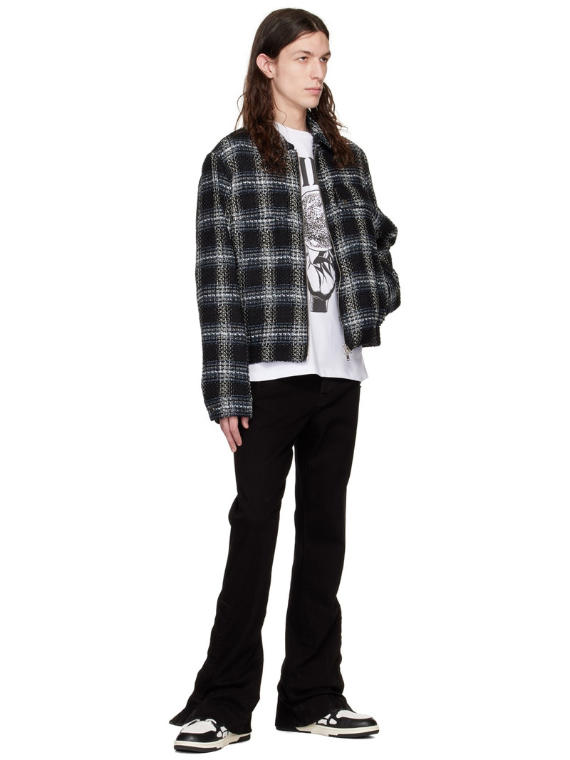 AMIRI Black & White Shadow Plaid Jacket outlook