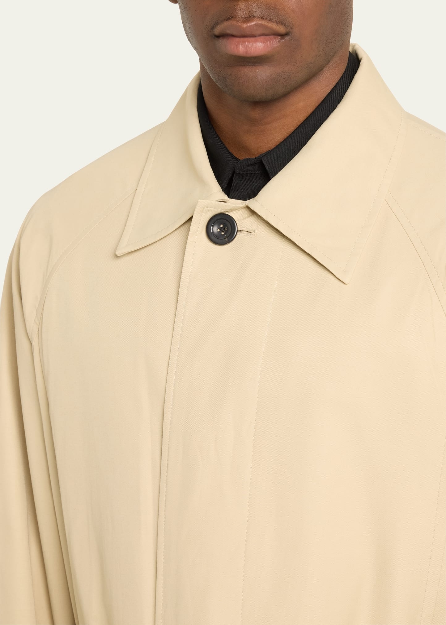 Men's Side-Vent Trench Coat - 5