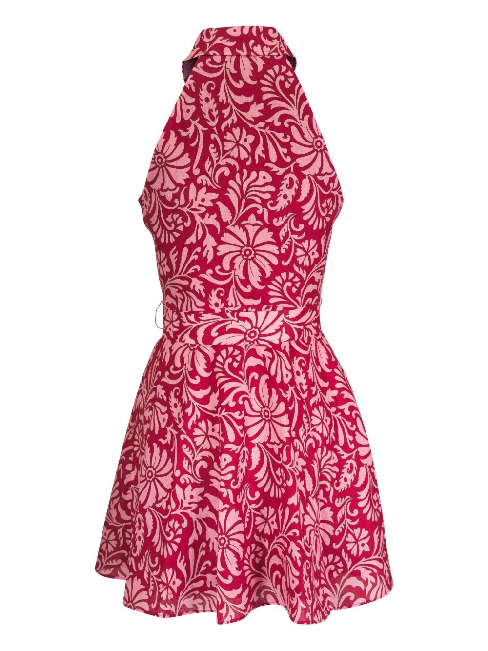 Beau floral-print belted dress - 2