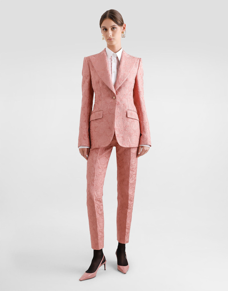 Dolce & Gabbana Tailored quilted floral jacquard pants outlook