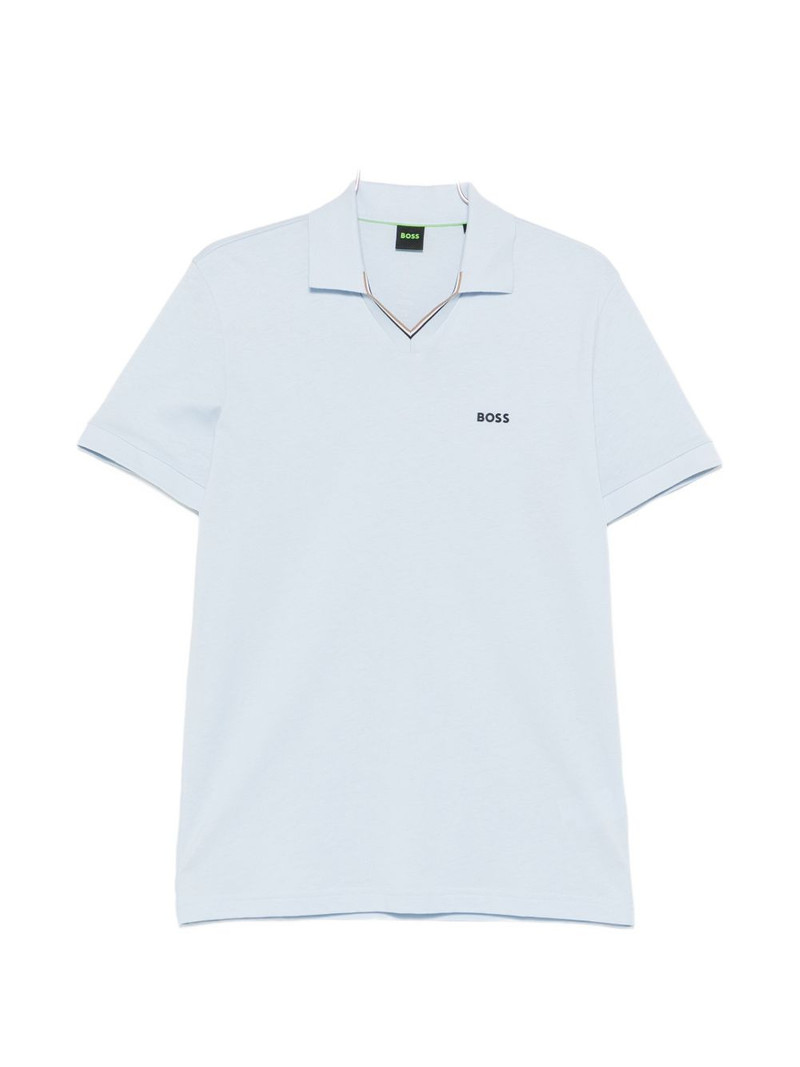 logo-print V-neck T-shirt 1