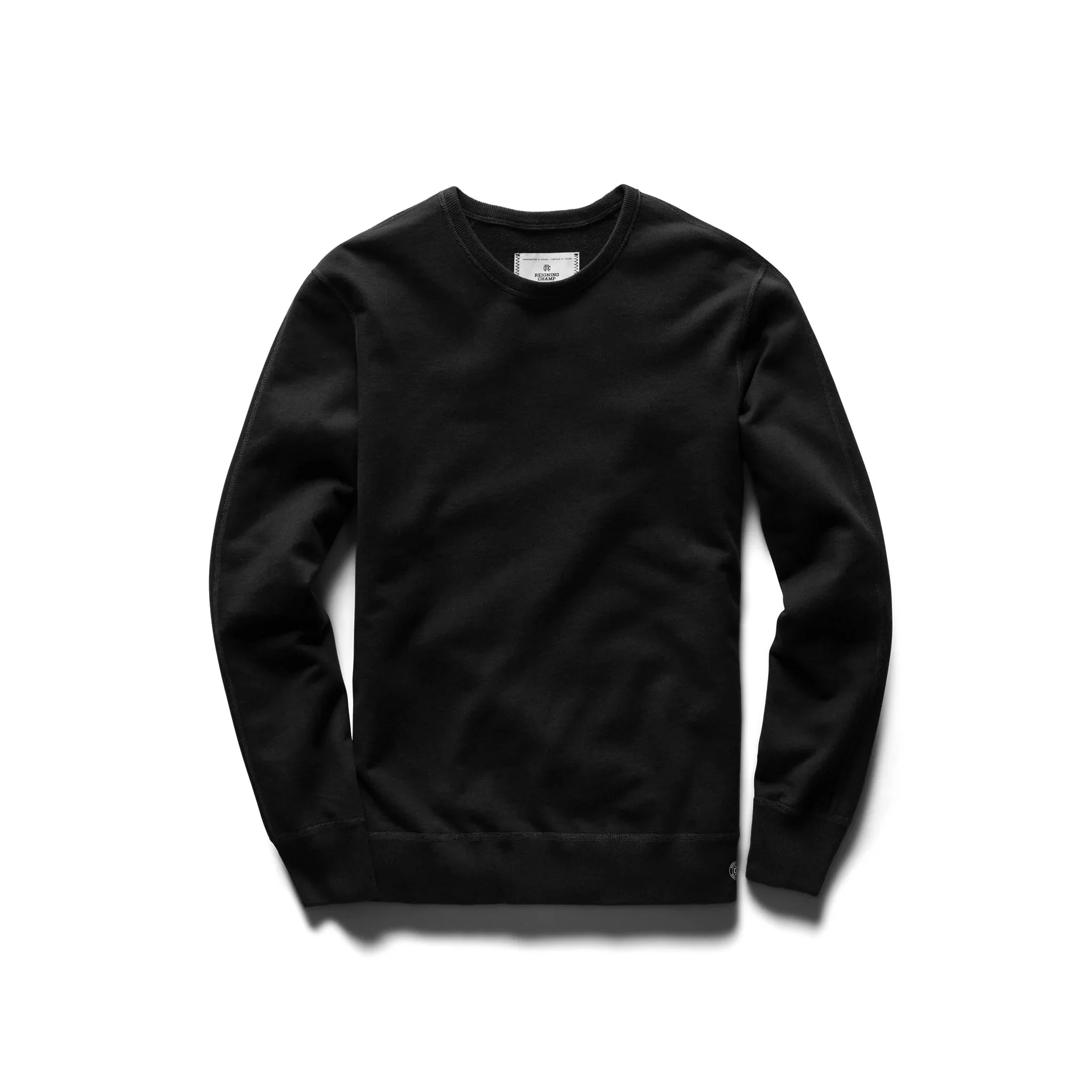 Lightweight Terry Crewneck Black - 1
