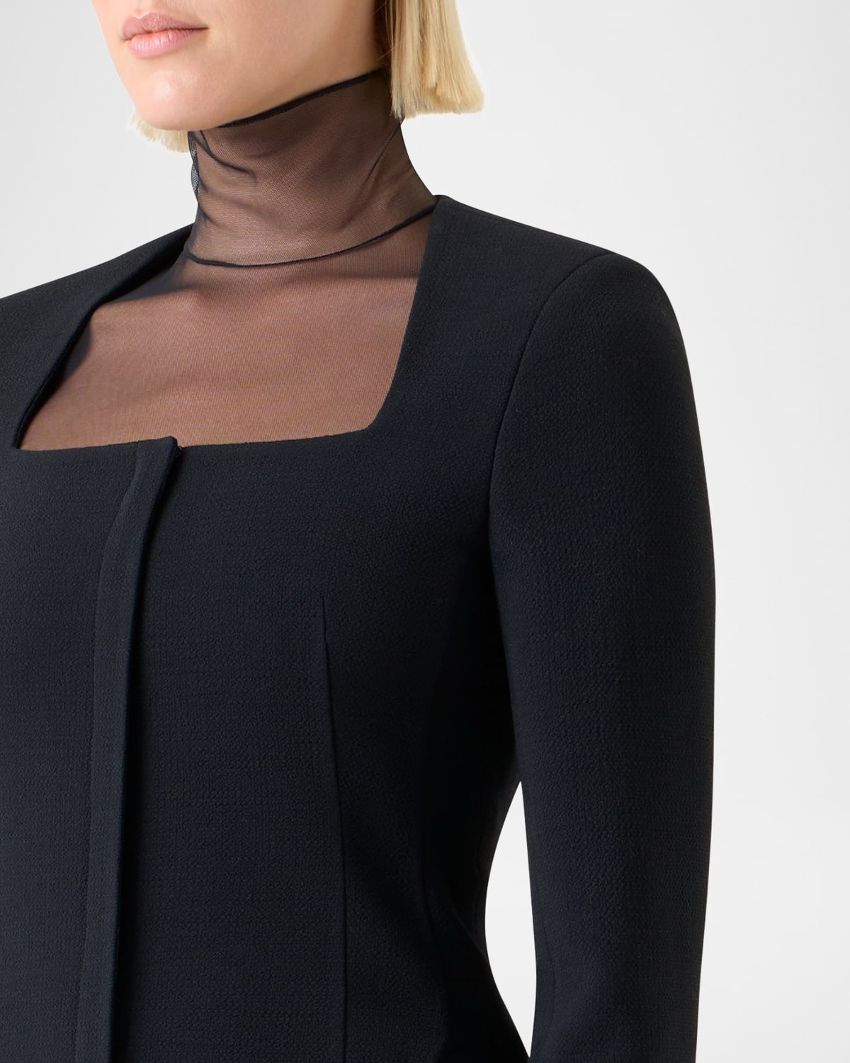Desiree Double-Face Trapezoid Jacket - 5