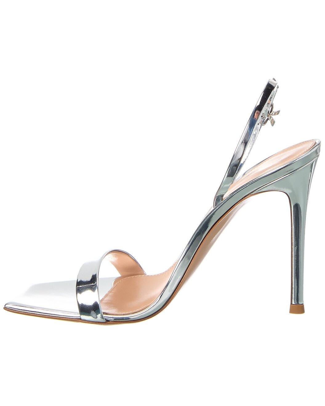 Gianvito Rossi Ribbon Stiletto 105 Leather Slingback Sandal - 2