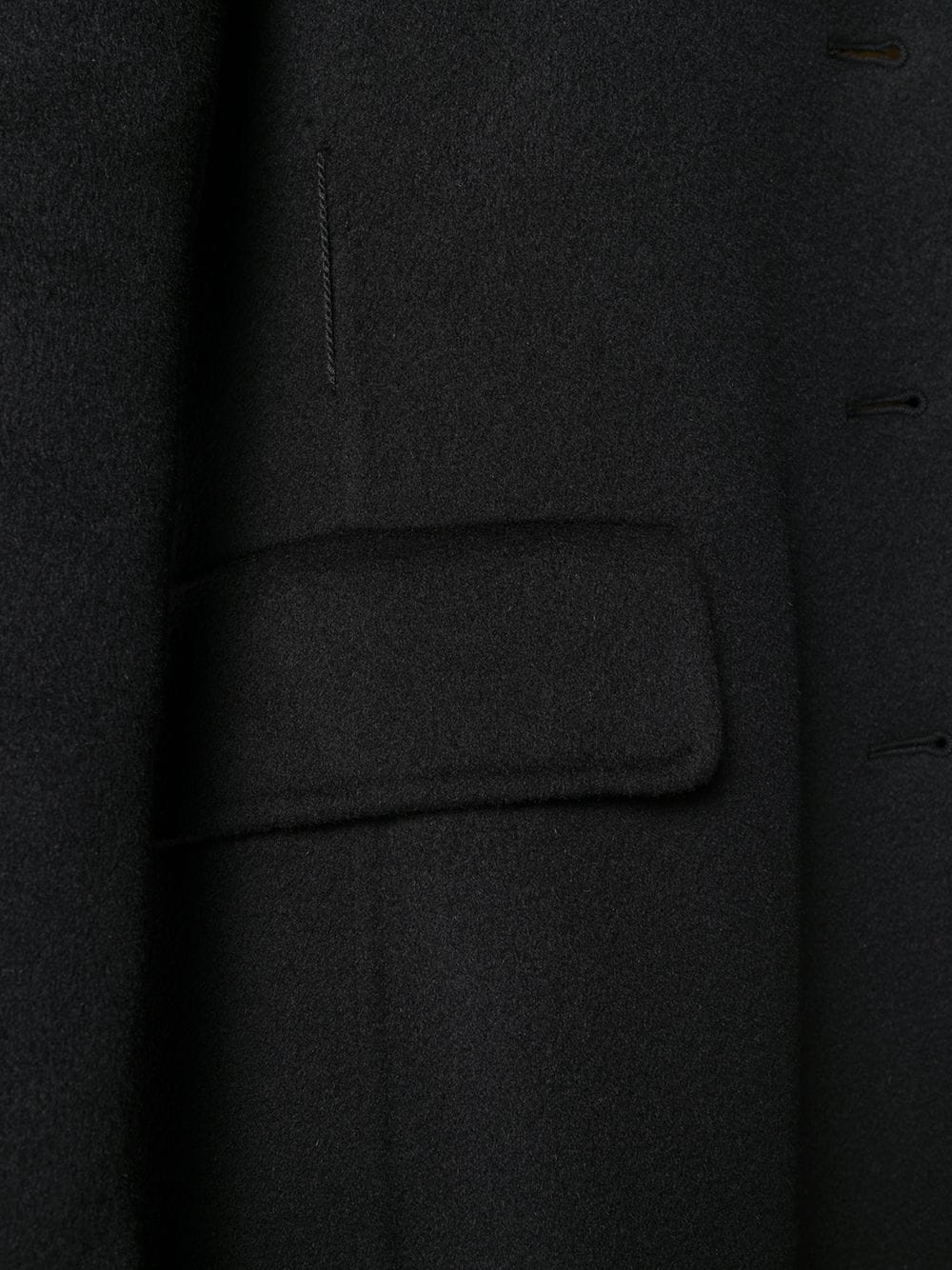 cashmere single-breasted coat - 5