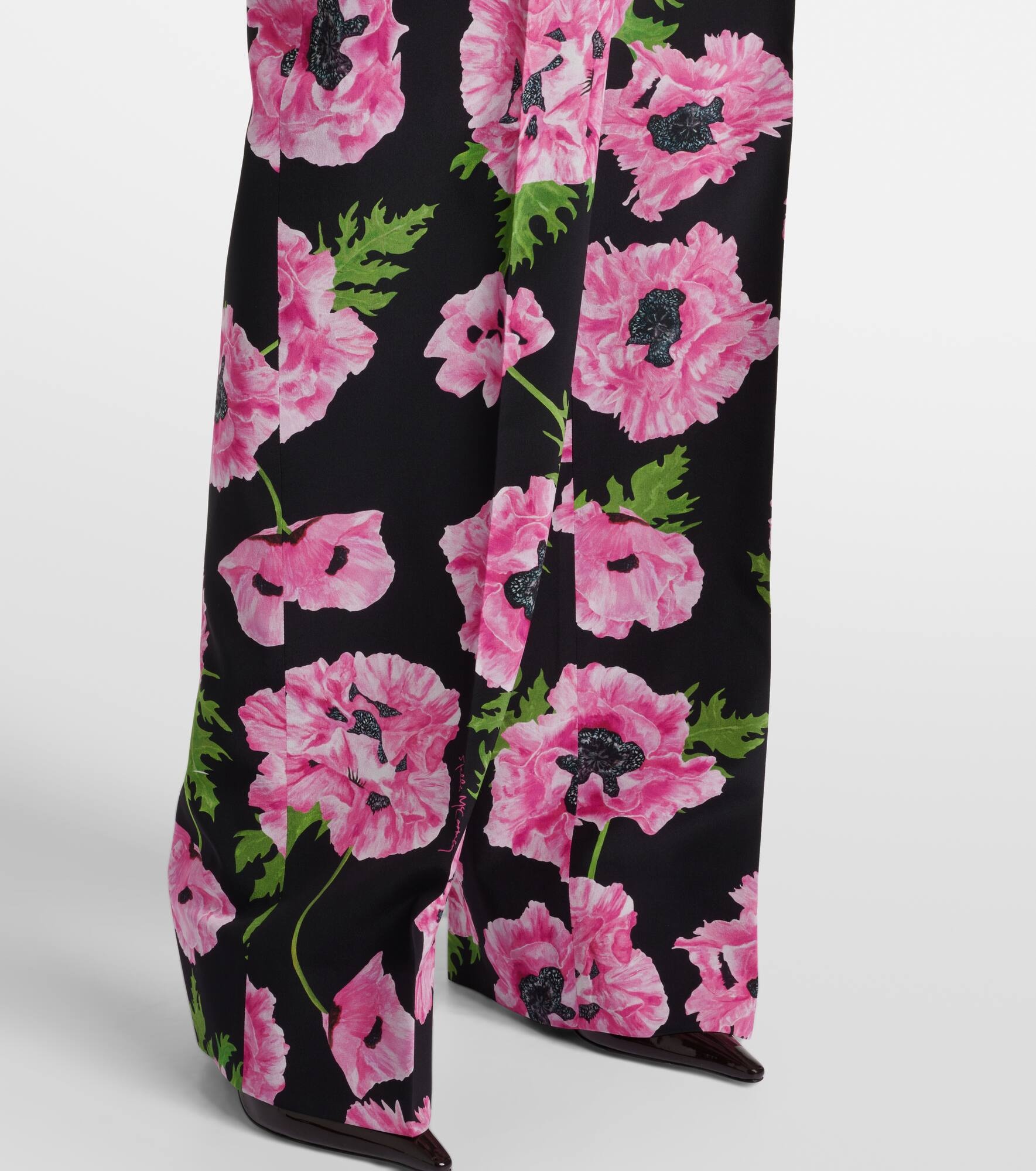 Poppy floral wide-leg pants - 5