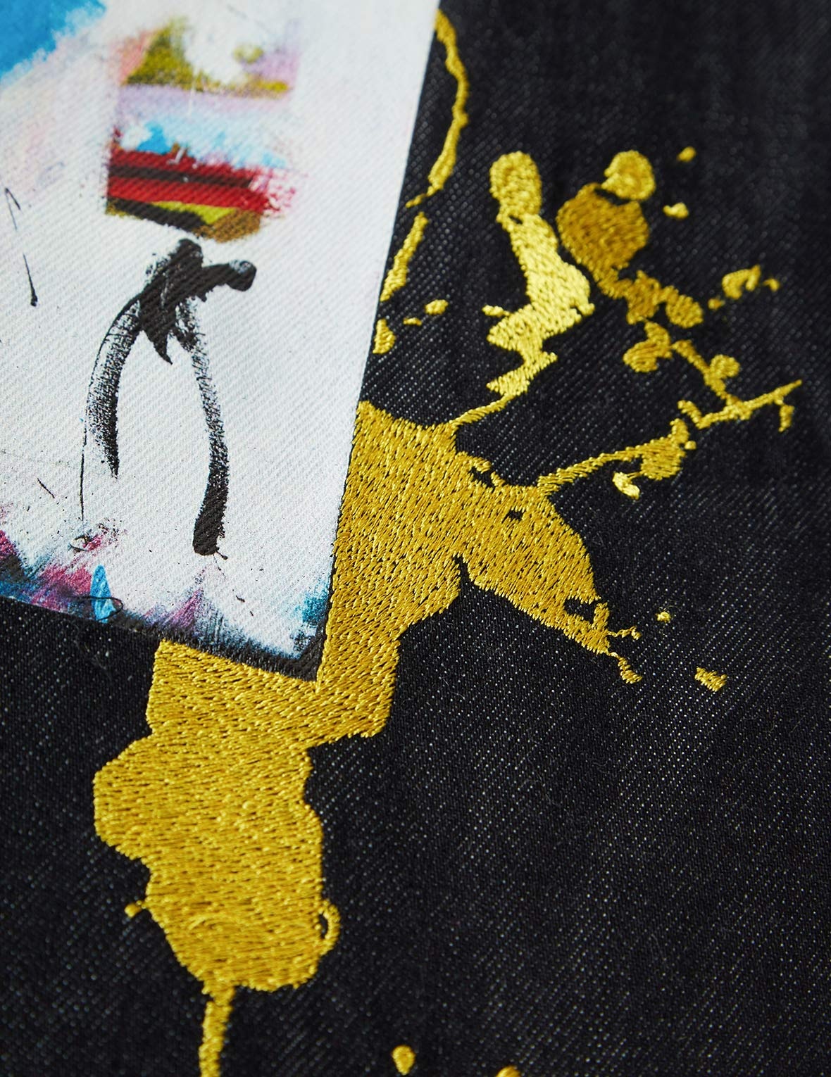 EVISU x Jean Michel Basquiat "Untitled" Denim Shirt Jacket - 12