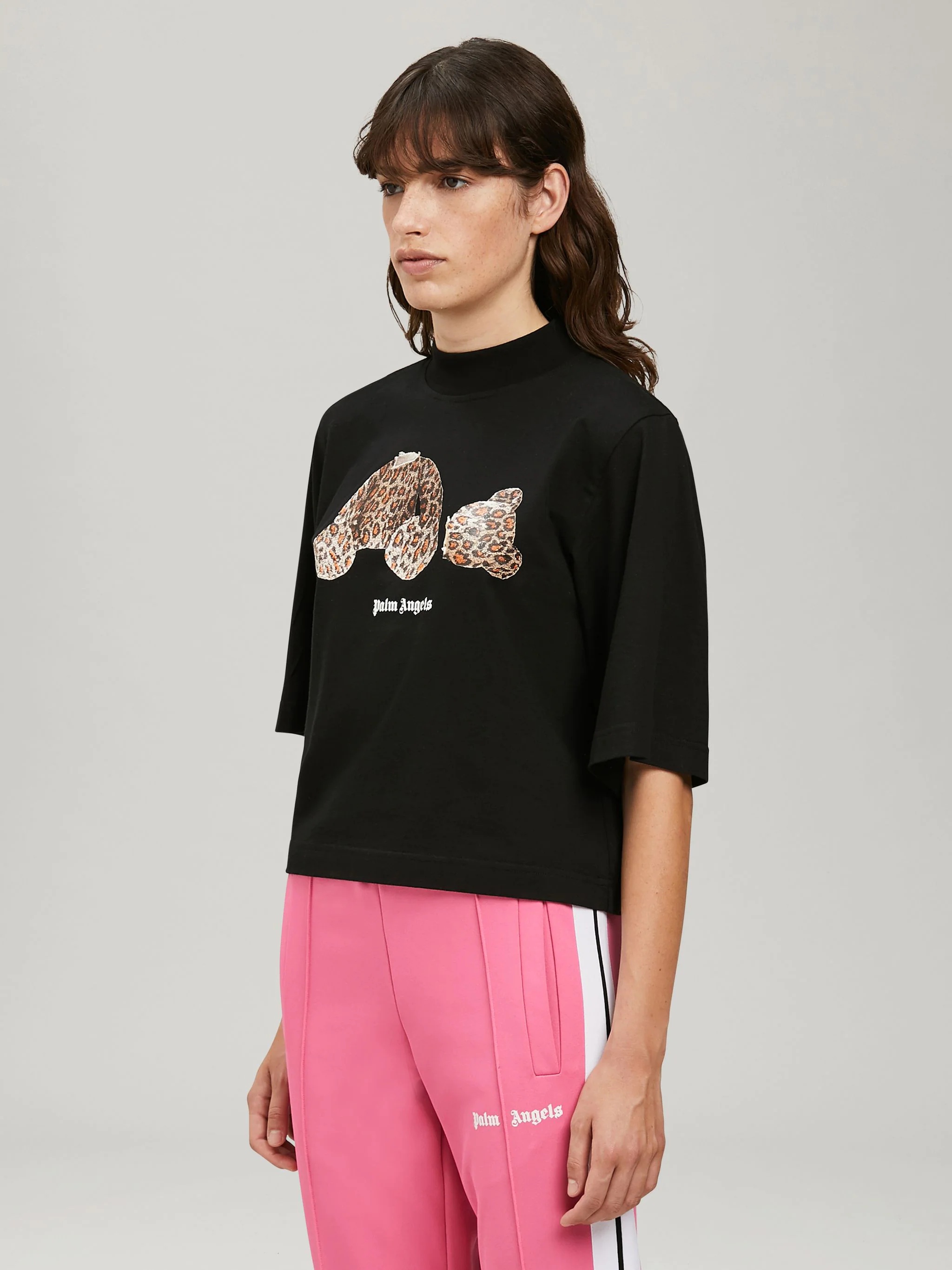 LEOPARD BEAR CROPPED T-SHIRT - 4