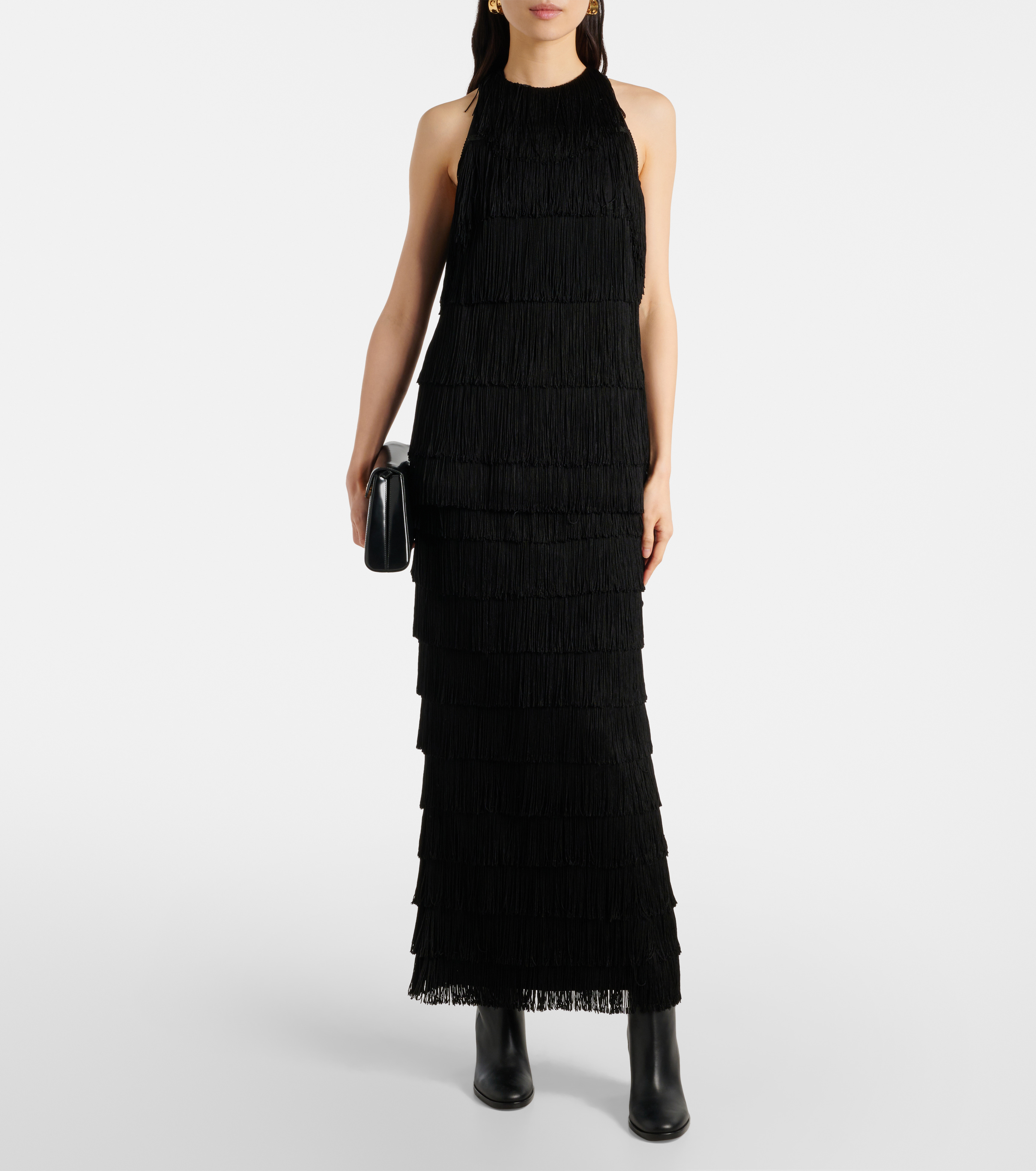 Emotional Essence fringed maxi skirt - 2