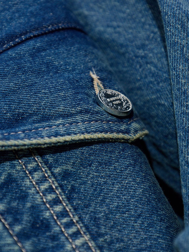 button-fastening flap-pocket denim jacket 5