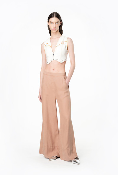 PINKO WIDE-LEG LYOCELL TROUSERS outlook