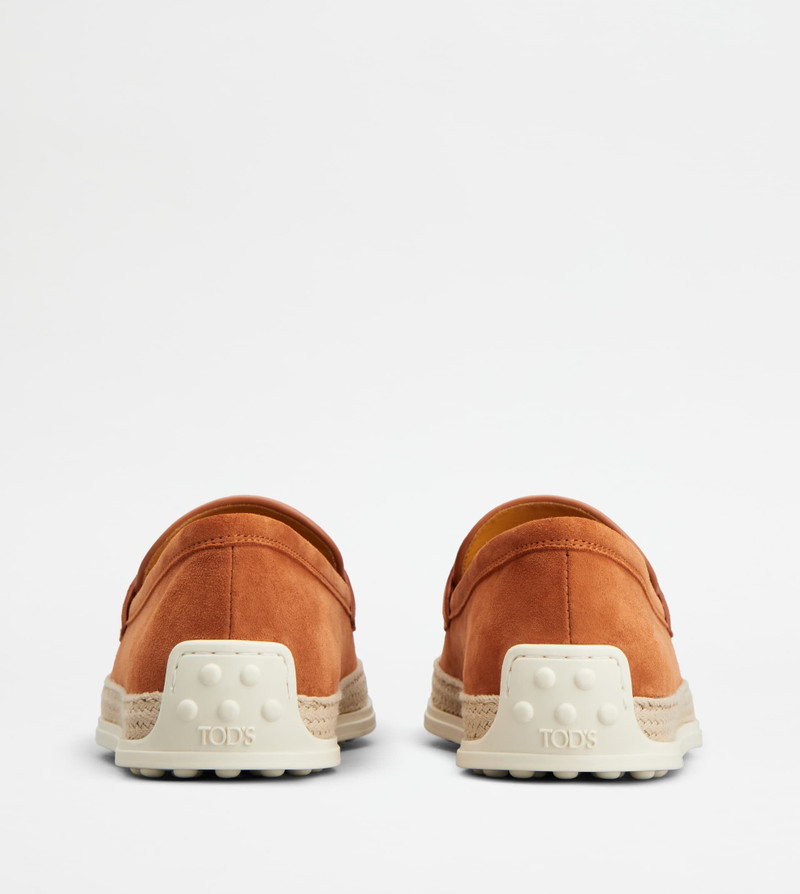 Tod's LOAFERS IN SUEDE - ORANGE outlook