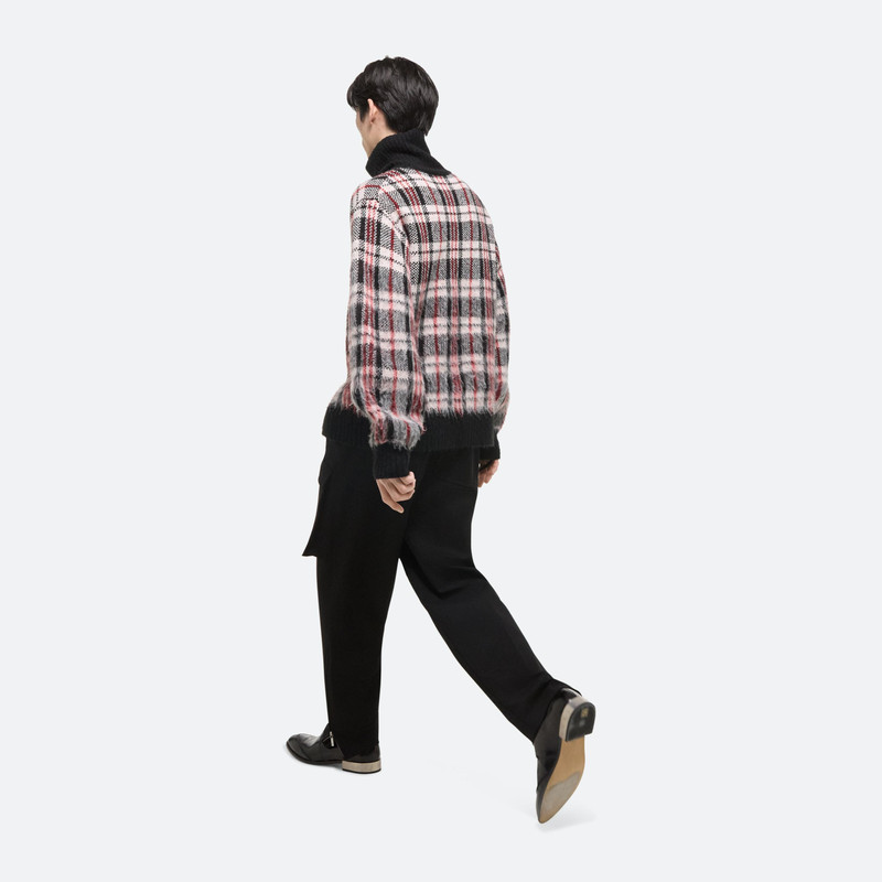 BRUSHED PLAID TURTLENECK SWEATER 12