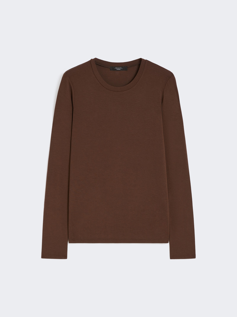 MULTIE Stretch jersey basic T-shirt 1