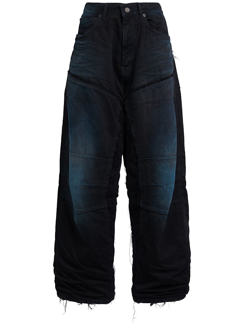 Double-knee cotton denim jeans - 1