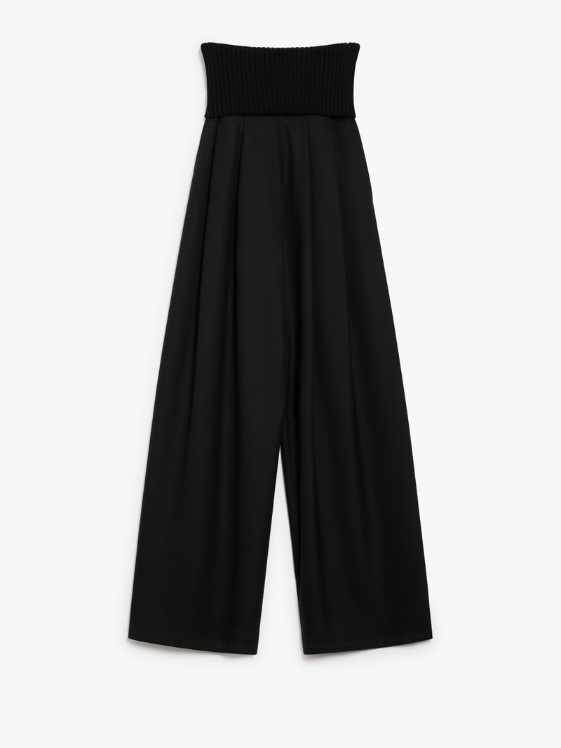 COSMO Long stretch wool trousers - 1
