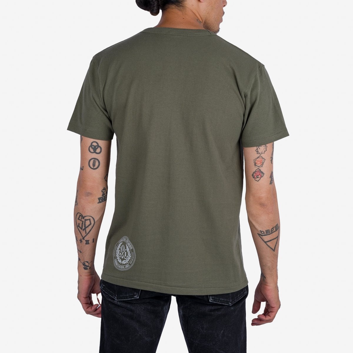 OGL-TEE-WX2-OLV OGL 6.2oz Pocket Tee - Olive - 3