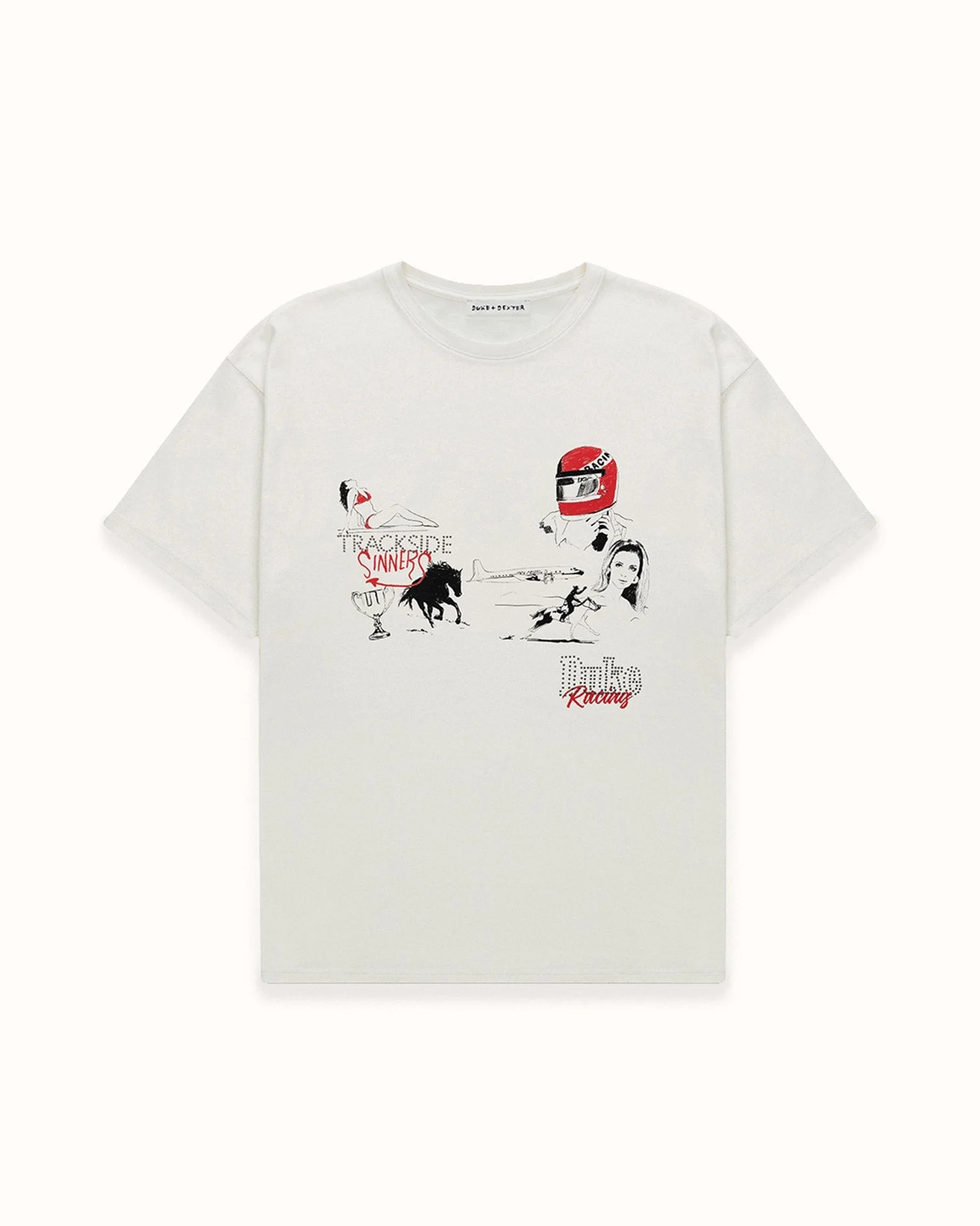 DR4 Sketch Vintage White T-Shirt - 1