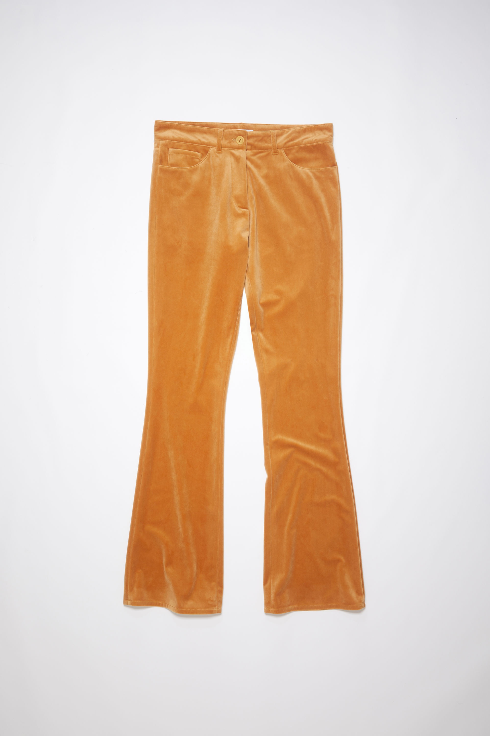 Velvet trousers - Honey yellow - 1