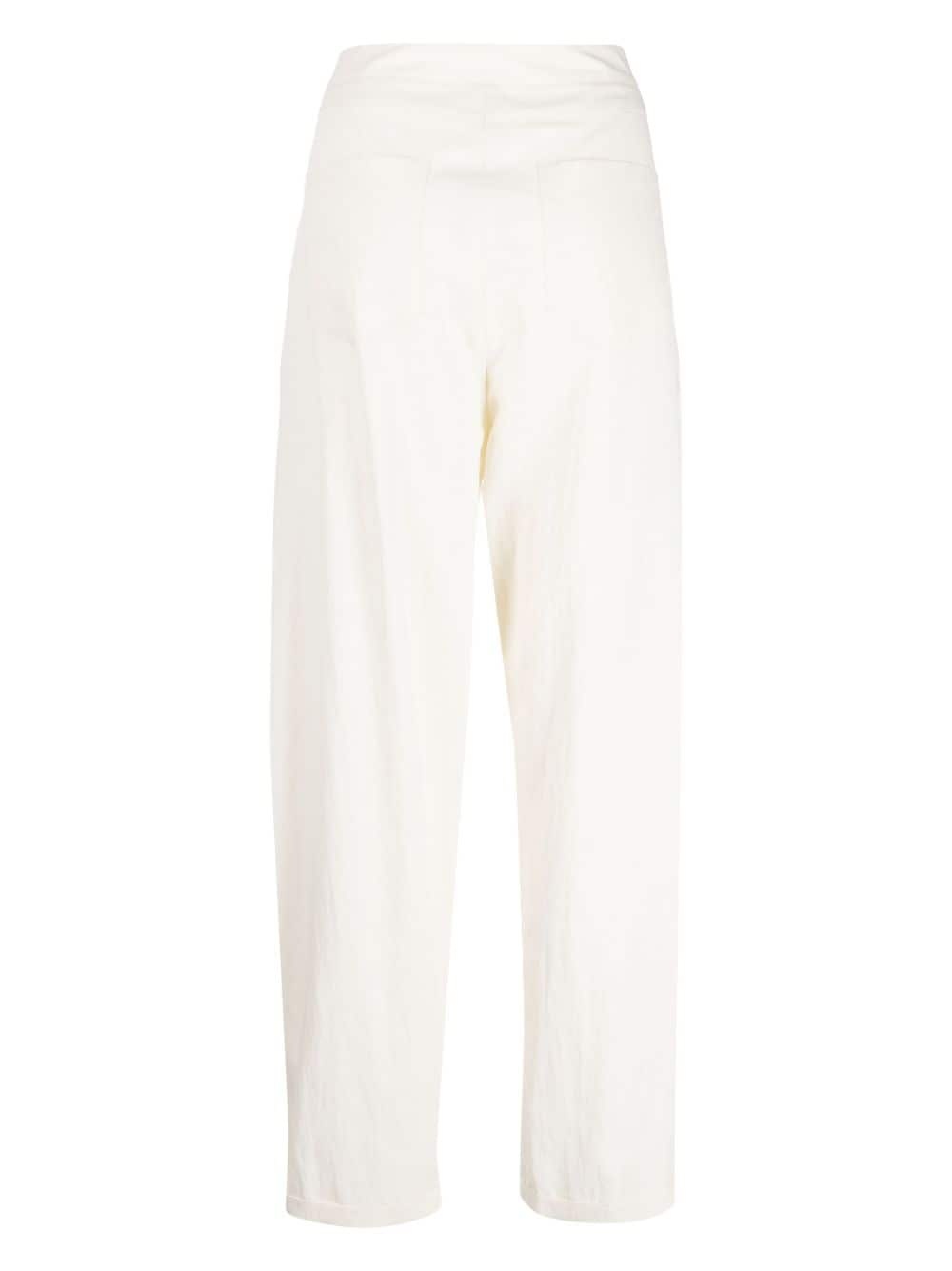 round-leg tapered trousers - 2