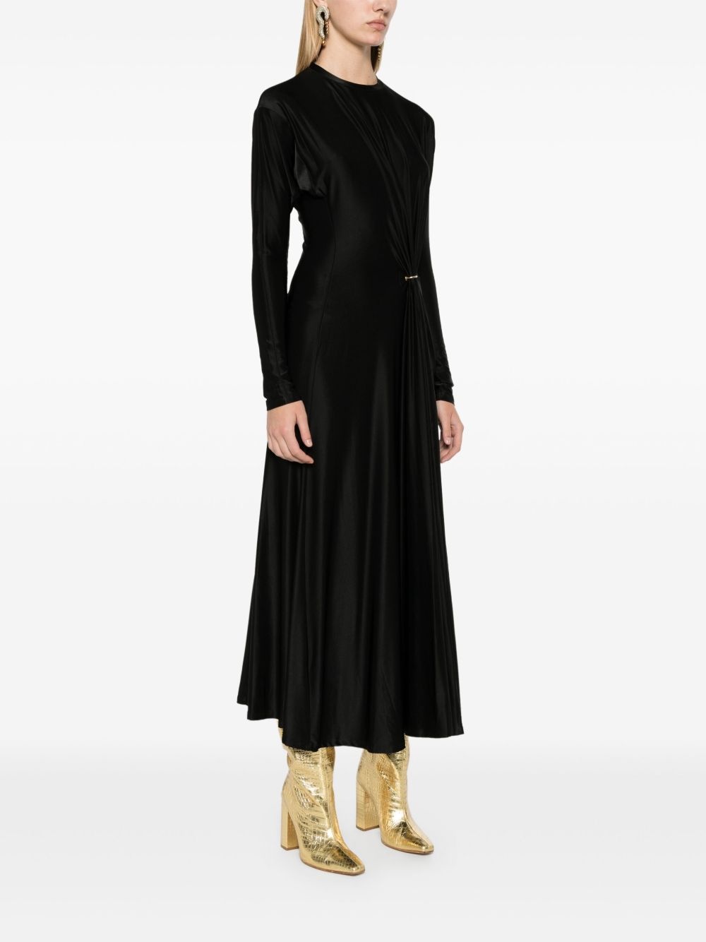 gathered-detail dress - 3