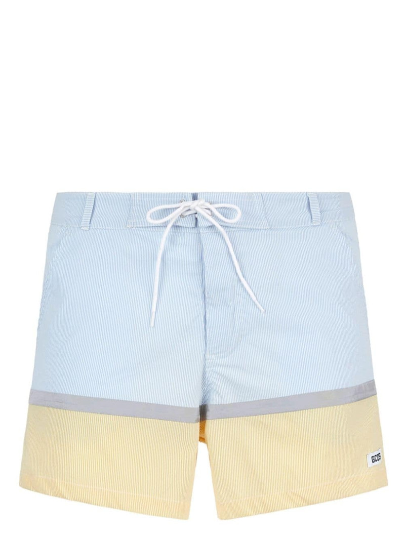 striped drawstring swim shorts 1