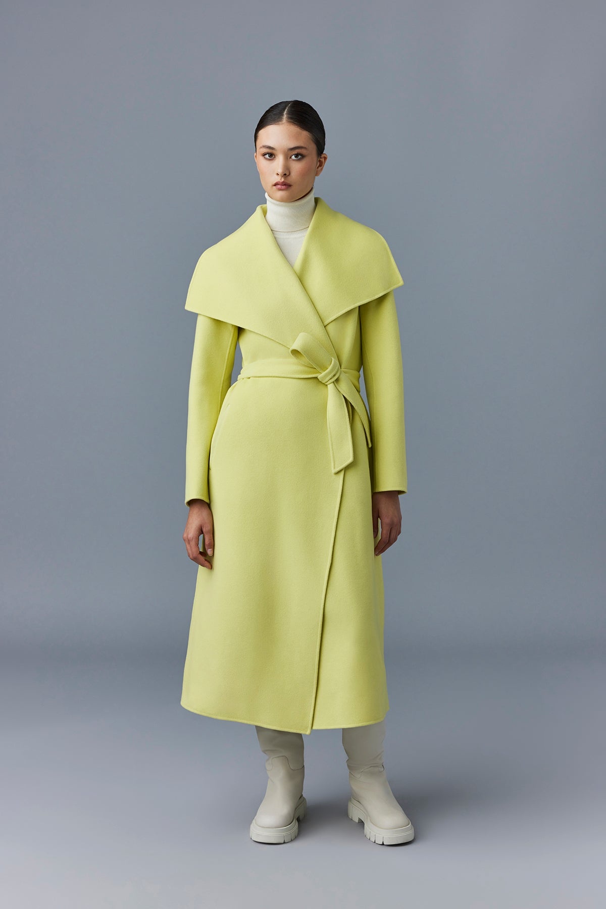 MAI-CN Double-face wool wrap coat - 3