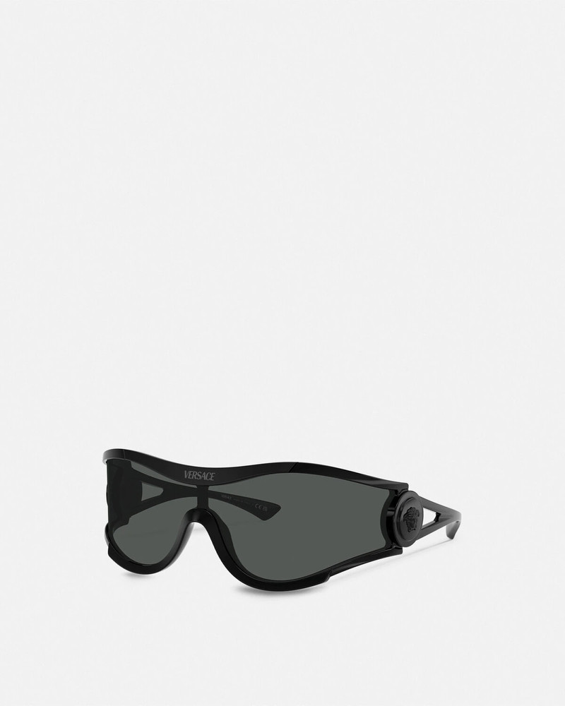 Medusa Medallion Shield Sunglasses - 1