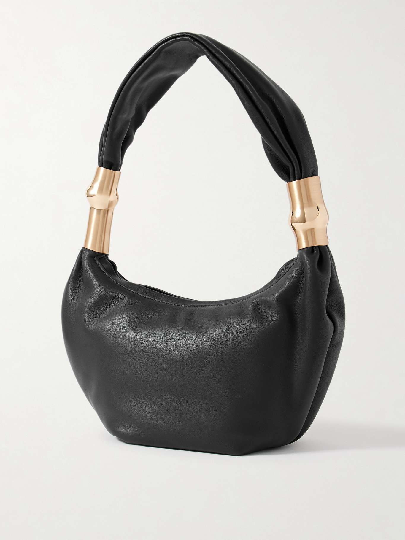 Meala embellished leather shoulder bag Black - 3