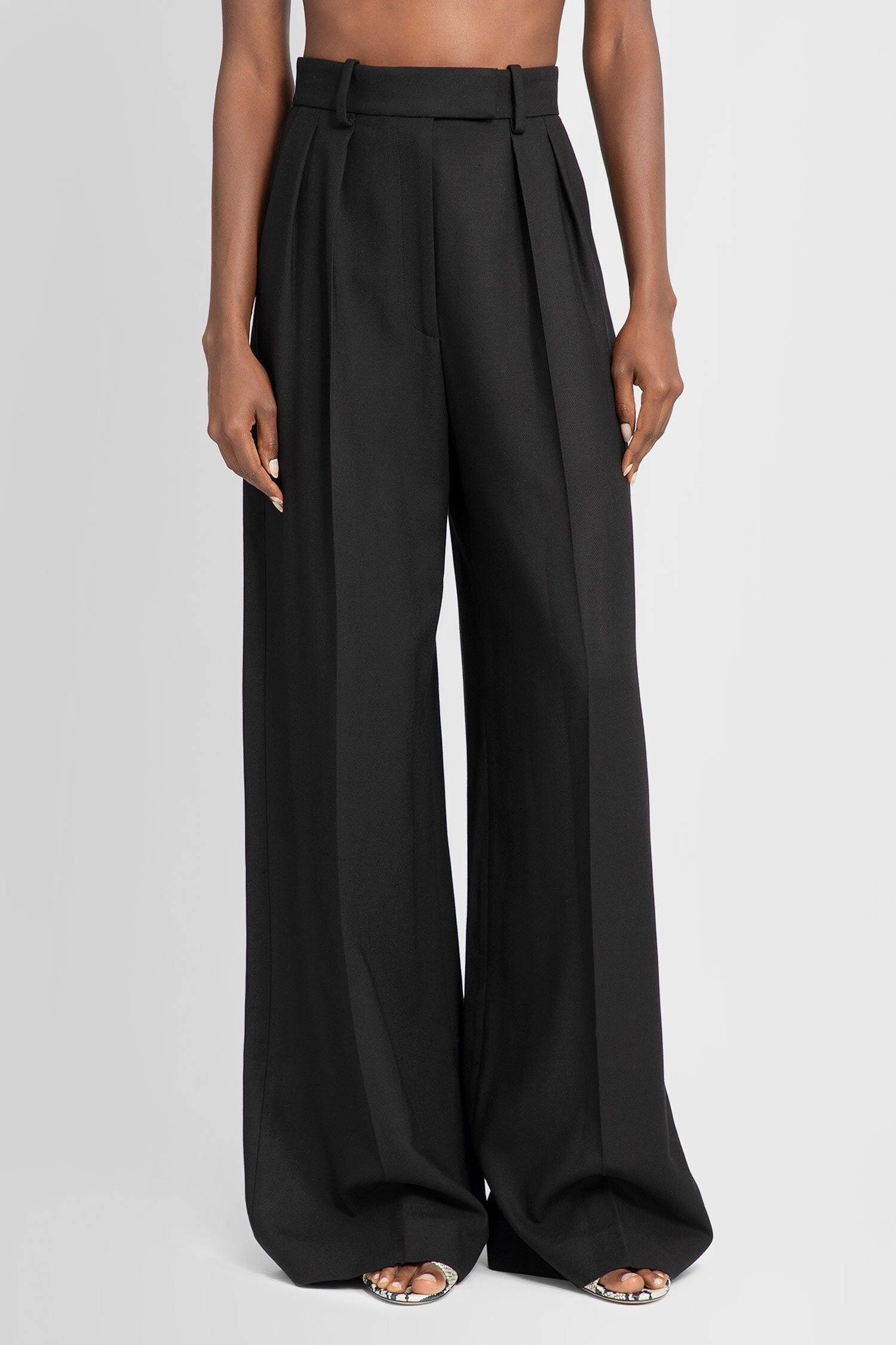 KHAITE WOMAN BLACK TROUSERS - 2