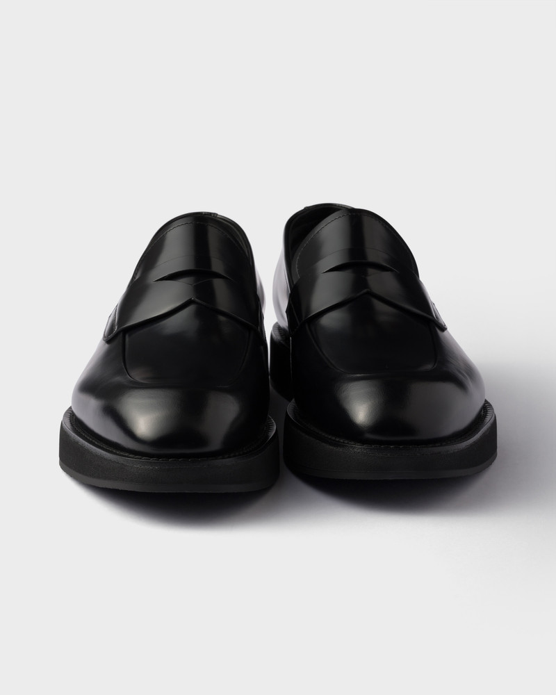 Brushed leather loafers 6
