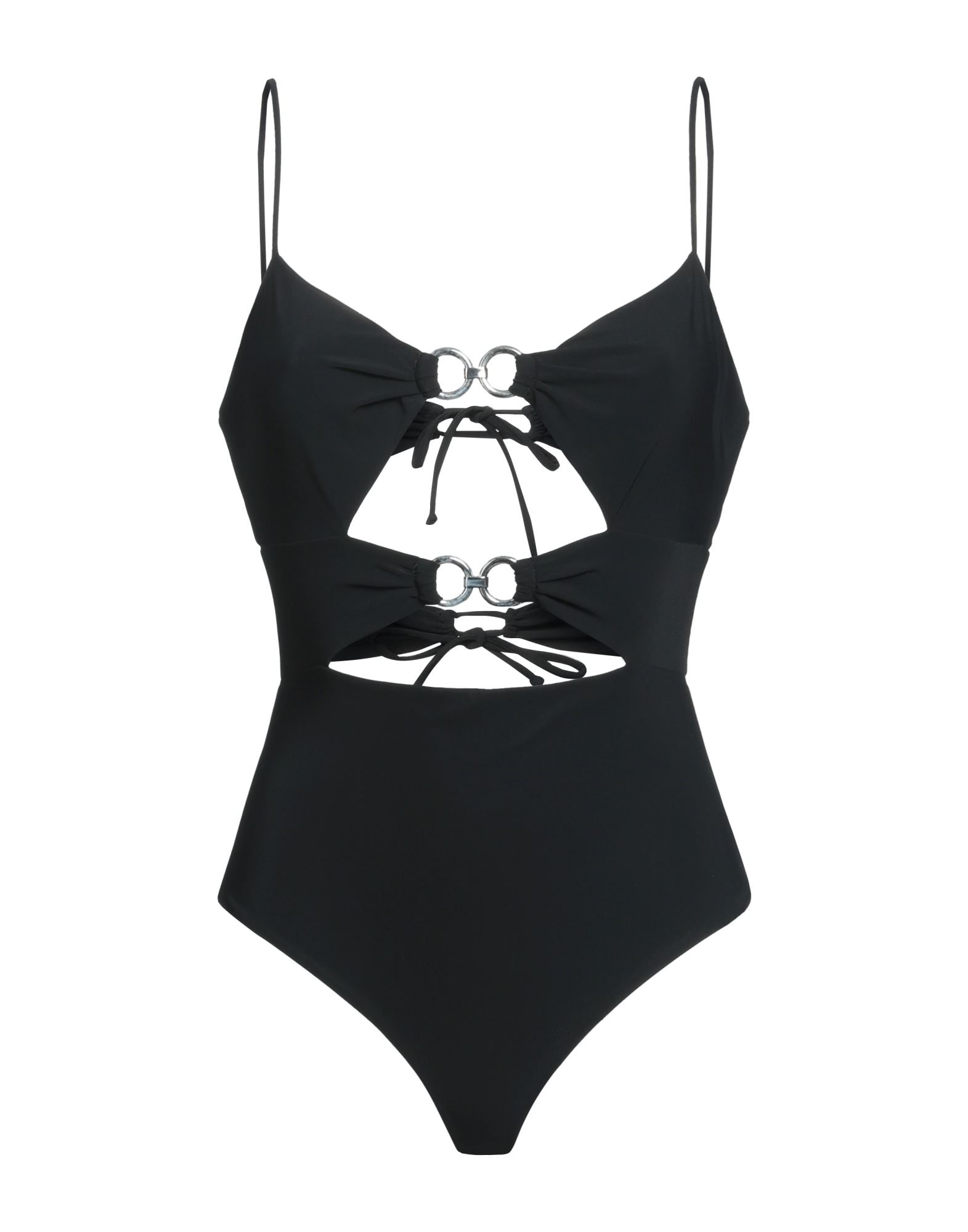 Black Women's One-piece Swimsuits - 1