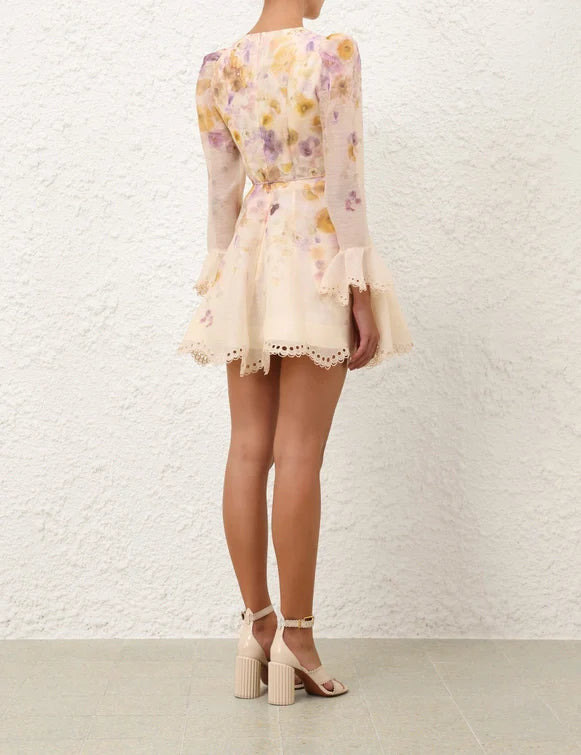 Memento Embroidered Mini Dress - 4