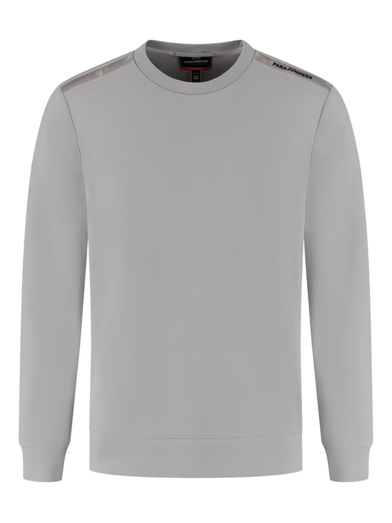logo-tape crew-neck sweatshirt 1