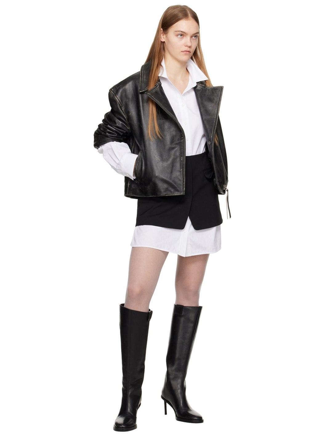 White Layered Minidress - 4
