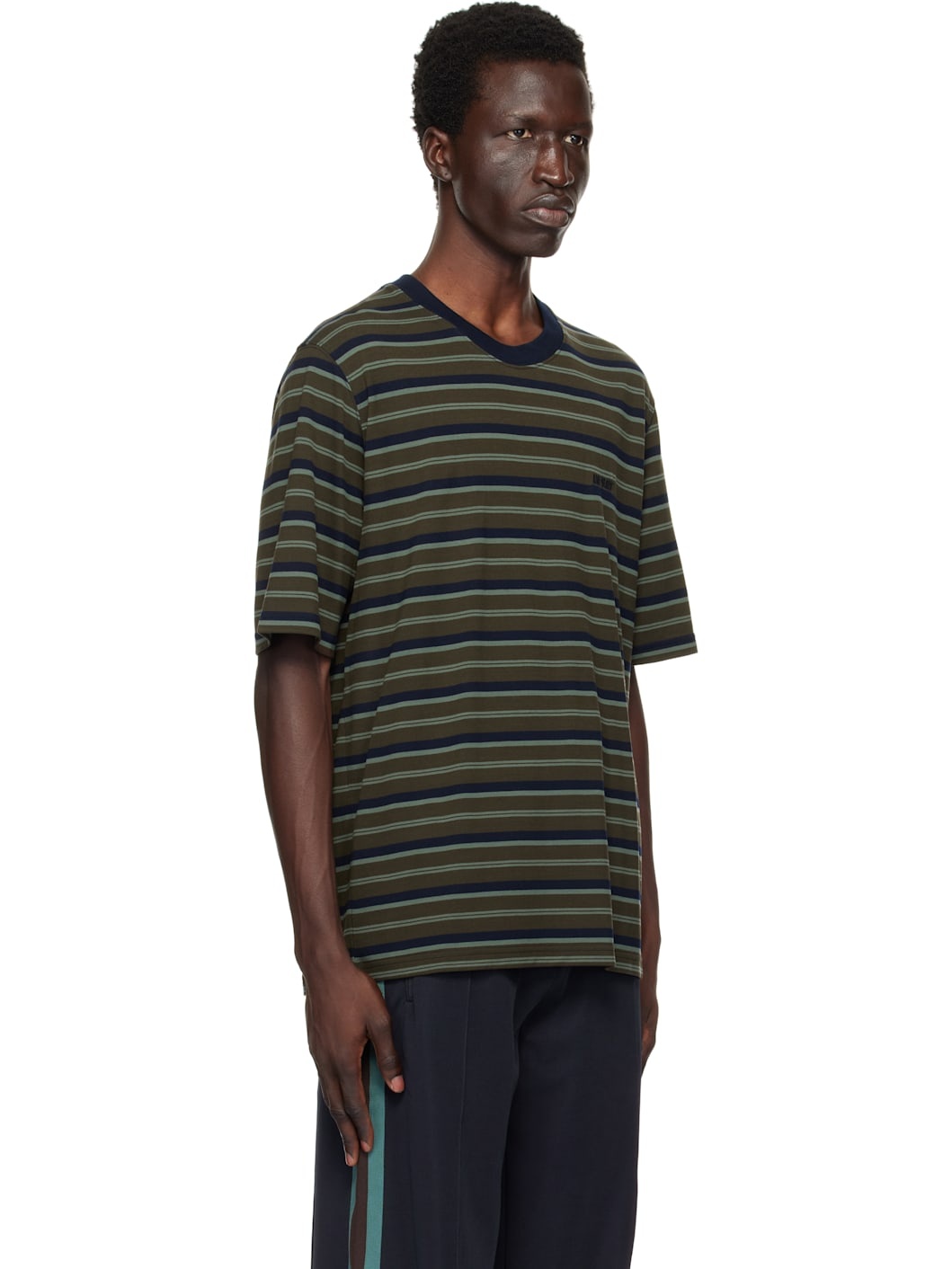 Khaki Striped T-shirt - 2