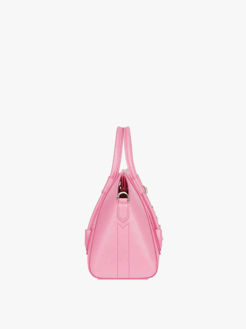 MINI ANTIGONA LOCK BAG IN BOX LEATHER 3