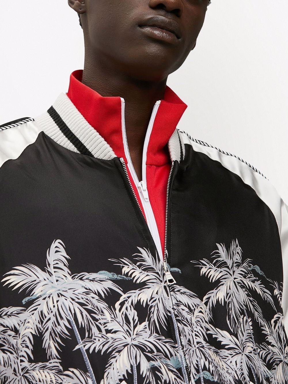 Palm Tree-print bomber jacket - 6