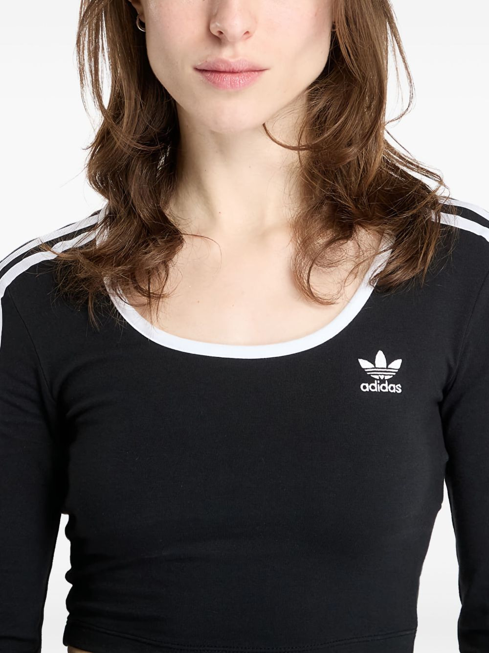 Adicolor 3-Stripes long-sleeve cropped top - 4