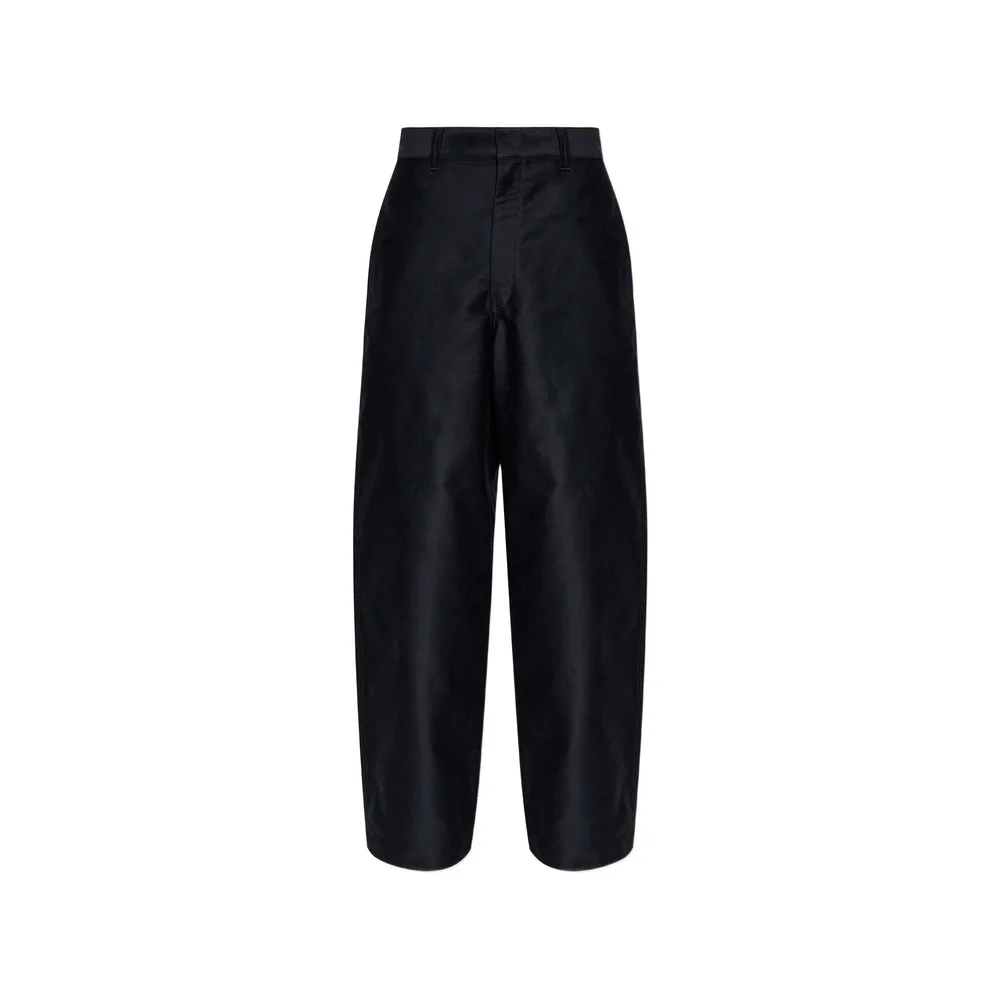 Lemaire Black Trousers - Wide-Leg Trousers Men - 1