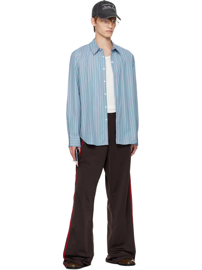 Martine Rose Blue & Orange Classic Shirt outlook
