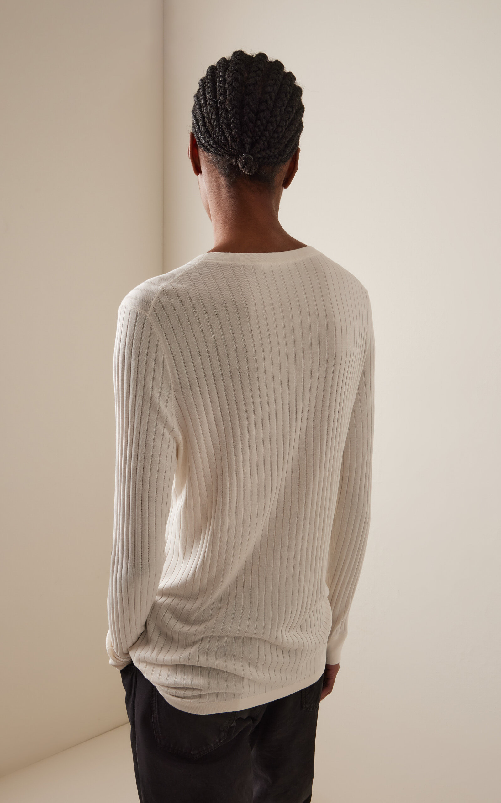 Keya Ribbed-Knit Top neutral - 4