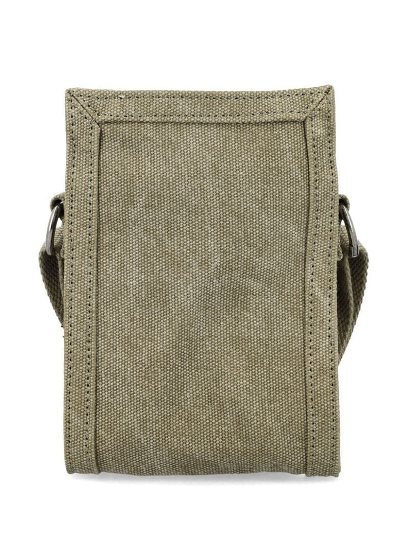 A.P.C. logo print mini canvas messenger bag outlook