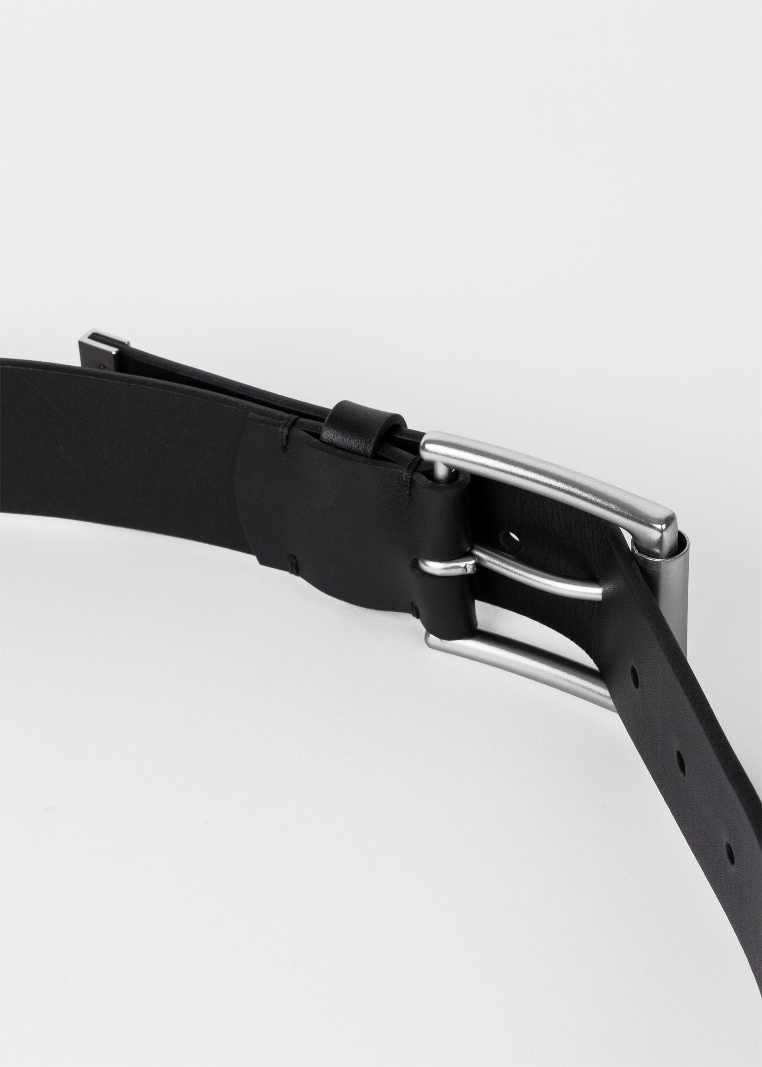 Black 'PS' Embossed Belt - 3