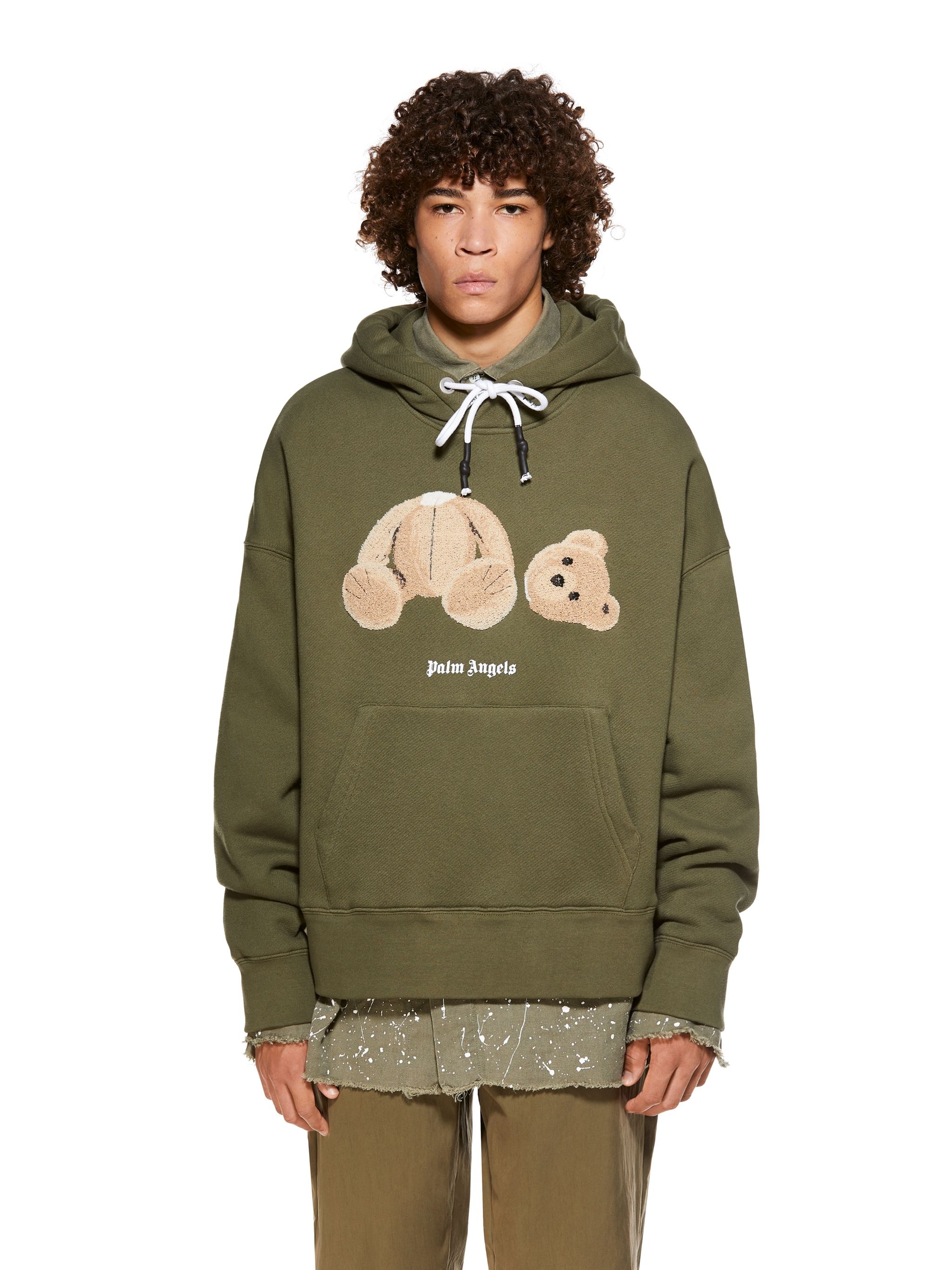EMBROIDERY BEAR HOODIE - 3