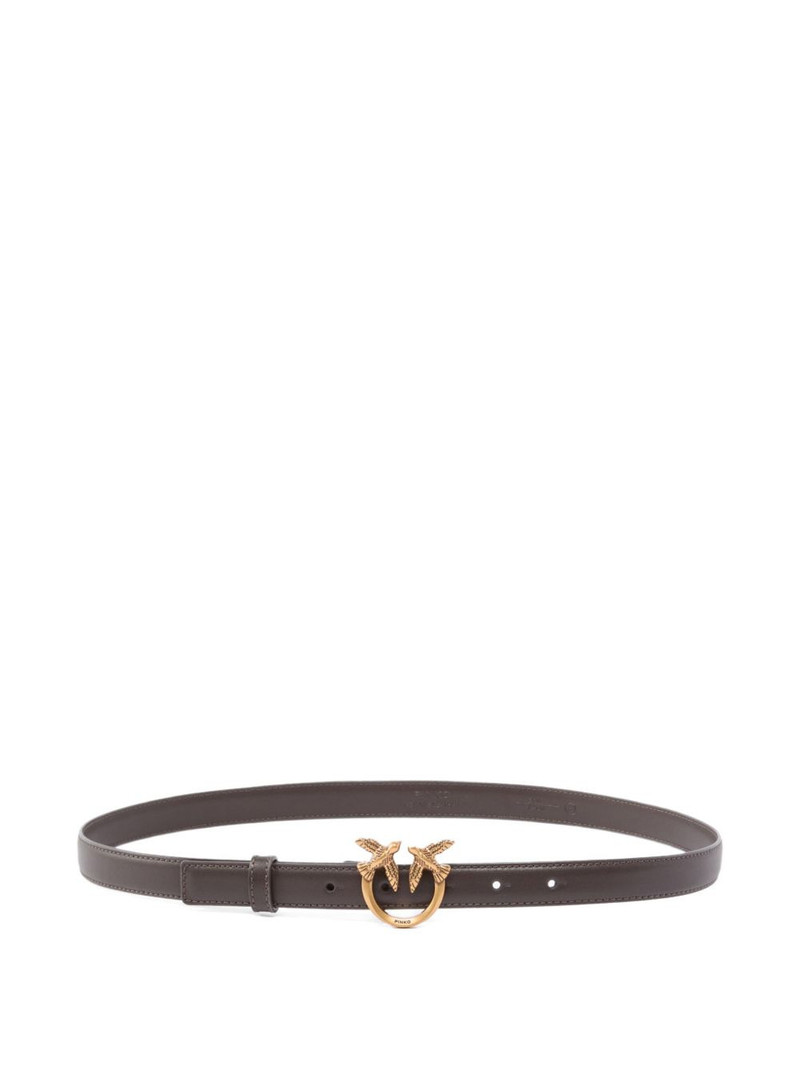 bird-buckle leather belt 1