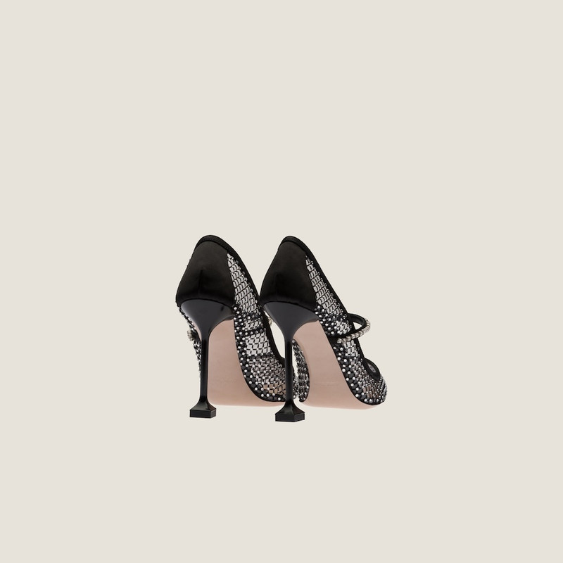 Miu Miu Vinyl and mesh pumps outlook