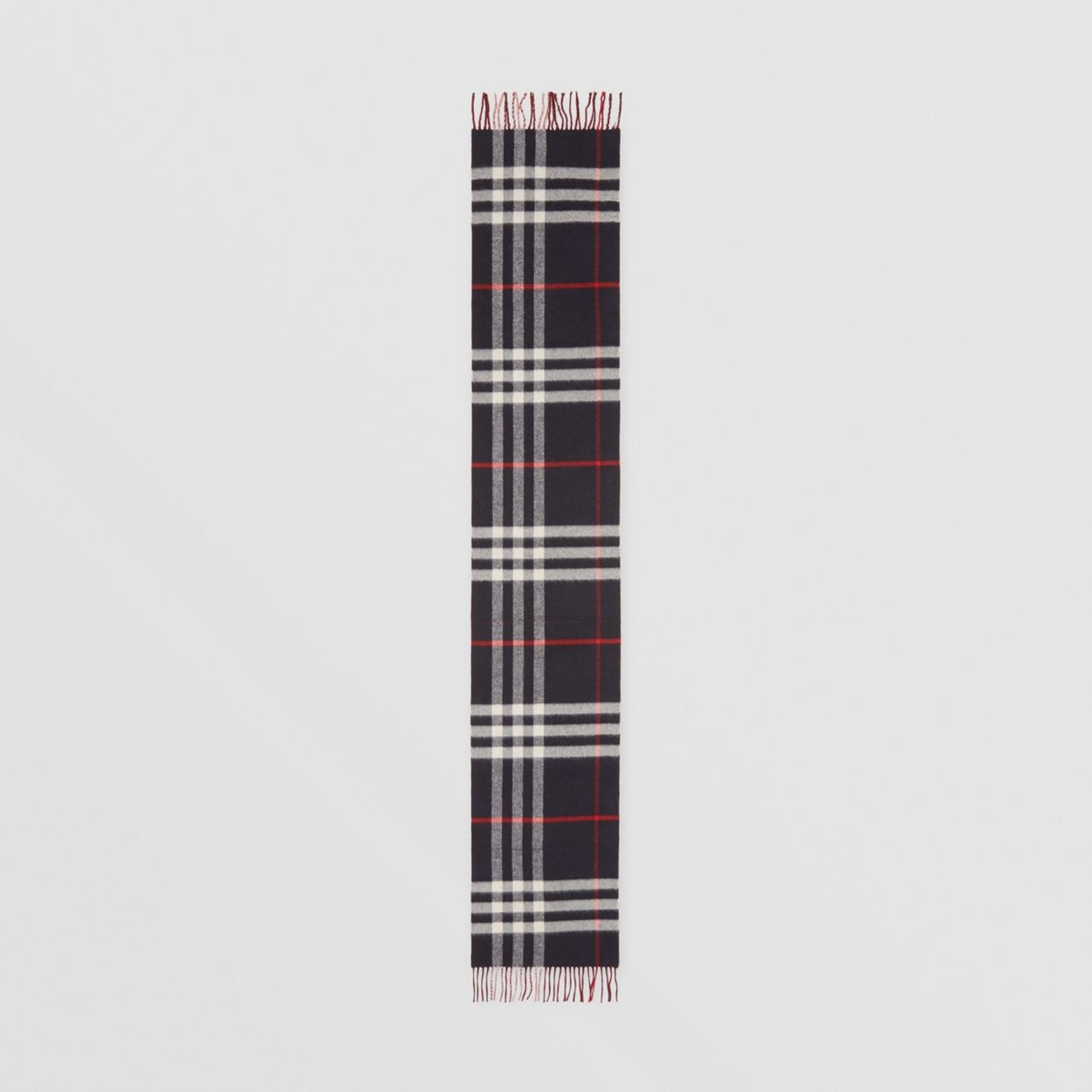 Reversible Check and Logo Graphic Cashmere Scarf - 9