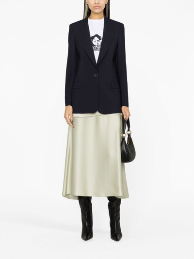 MSGM single-breasted wool-blend blazer outlook