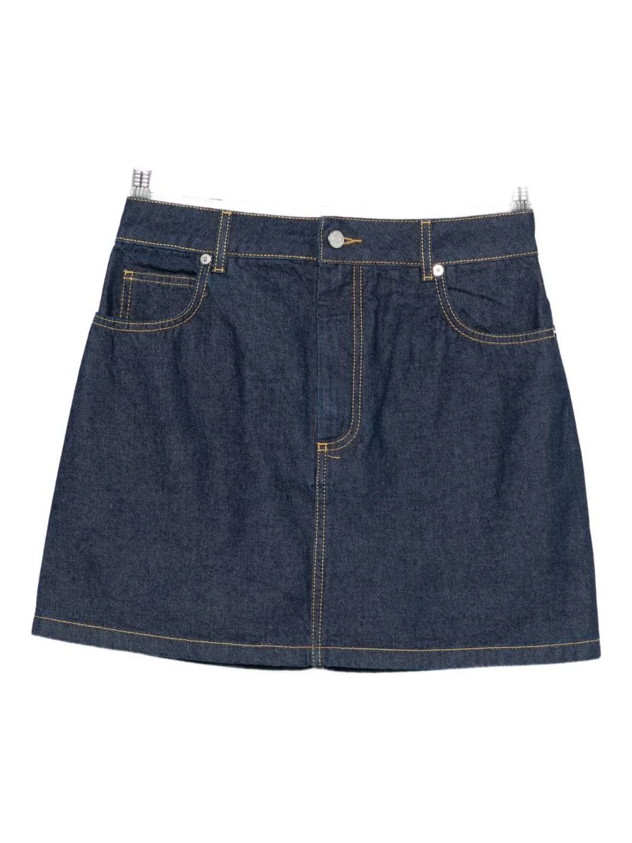 Maison Kitsuné Denim Mini Skirt - 1